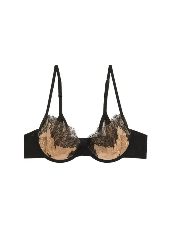 Nuit Blanche Two-Tone Lace Balconette Bra Nuit Blanche Two-Tone Lace Balconette Bra