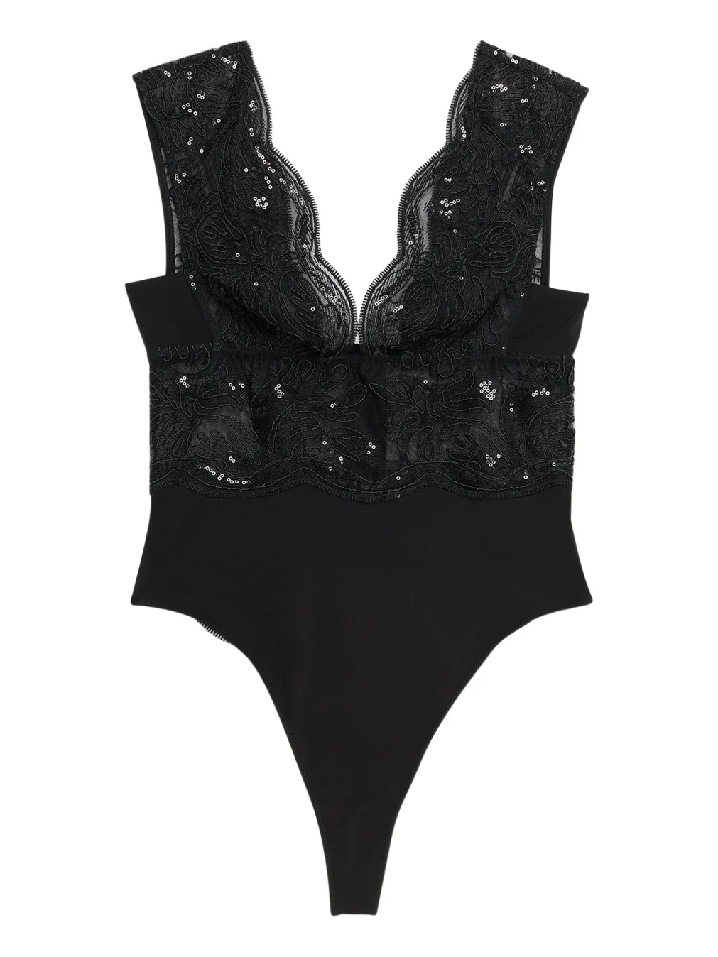 Mirage Sequin Soutache Lace Bodysuit Mirage Sequin Soutache Lace Bodysuit