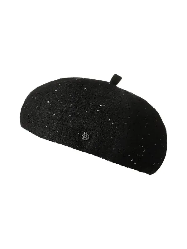 Emy Sequin Tweed Beret Hat Emy Sequin Tweed Beret Hat