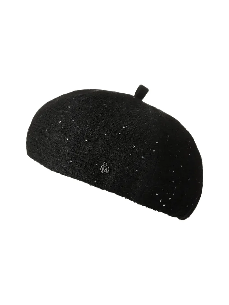 Emy Sequin Tweed Beret Hat Emy Sequin Tweed Beret Hat