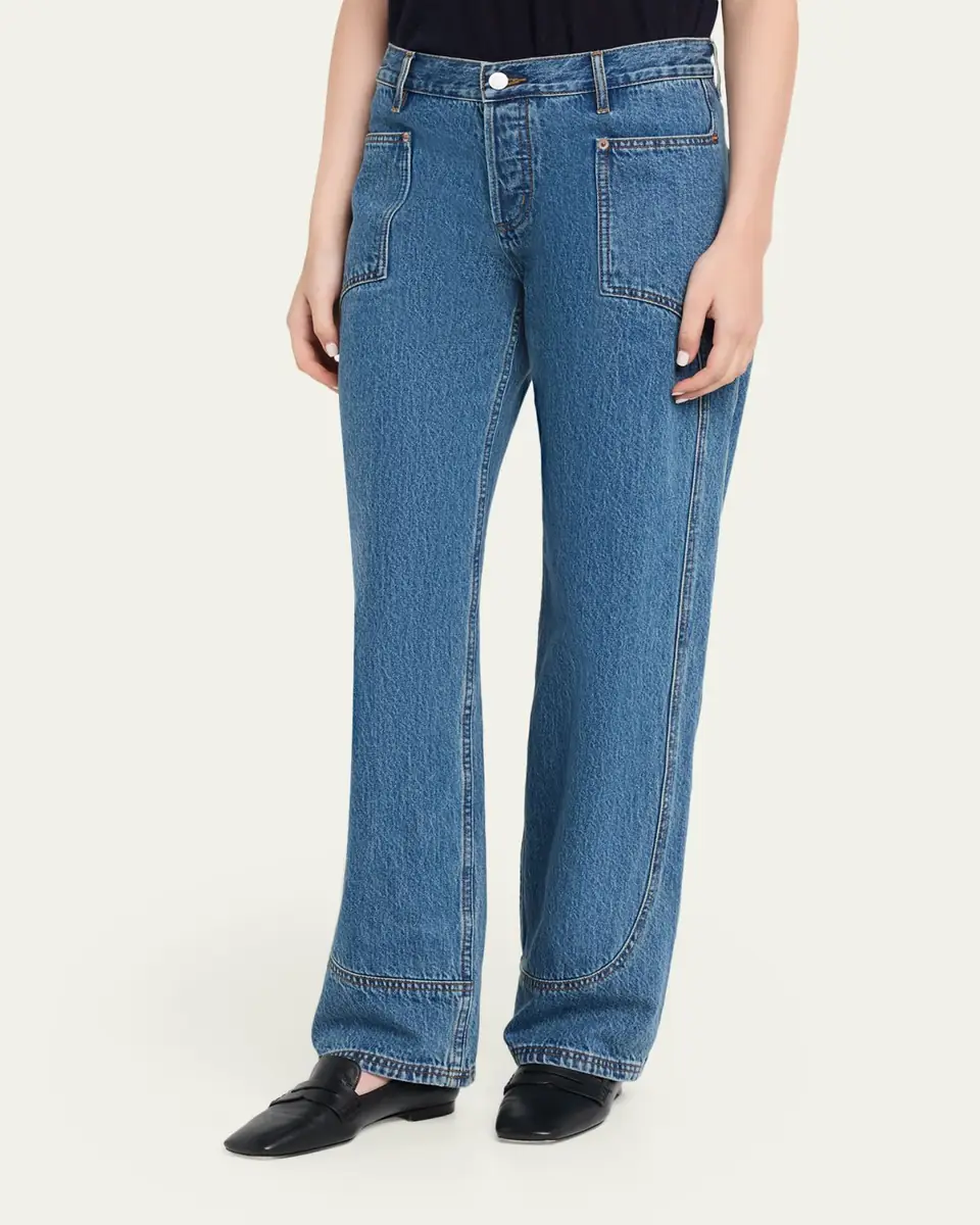 Still Here Supply Straight-Leg Utility Jeans | Thumbnail 4 Still Here Supply Straight-Leg Utility Jeans | Thumbnail 4