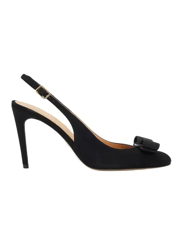95mm Vibily Bow Suede Slingback Pumps 95mm Vibily Bow Suede Slingback Pumps