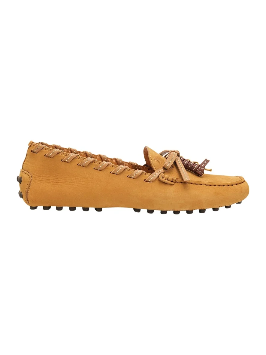 Tod's Gommino Whipstitch Suede Driver Loafers