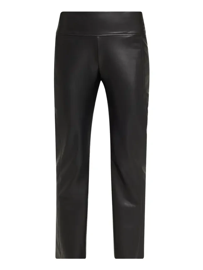 Edie Cropped Vegan Leather Forming Trousers Edie Cropped Vegan Leather Forming Trousers