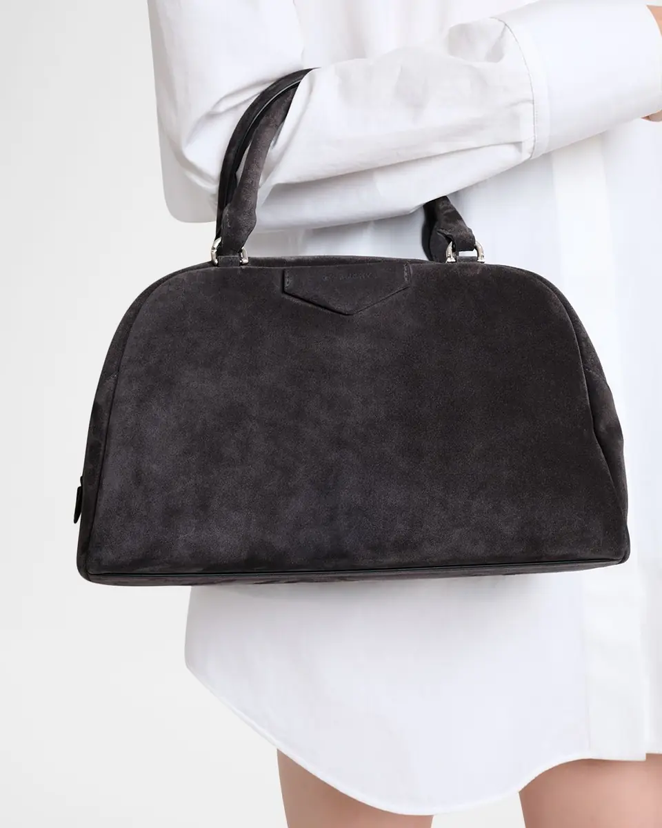 Givenchy Antigona East-West Top-Handle Bag in Suede | Thumbnail 6
