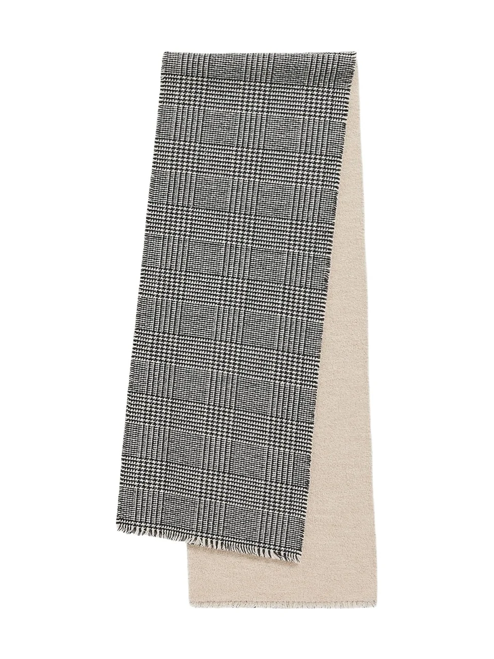 Reversible Cashmere Check Scarf