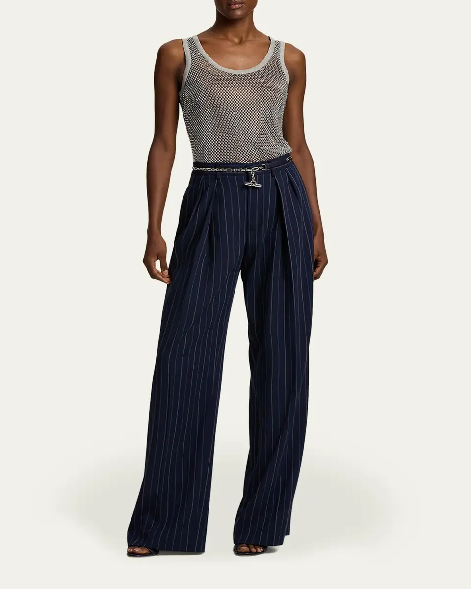 Ralph Lauren Collection Melony Embellished Mesh Tank Top | Thumbnail 2