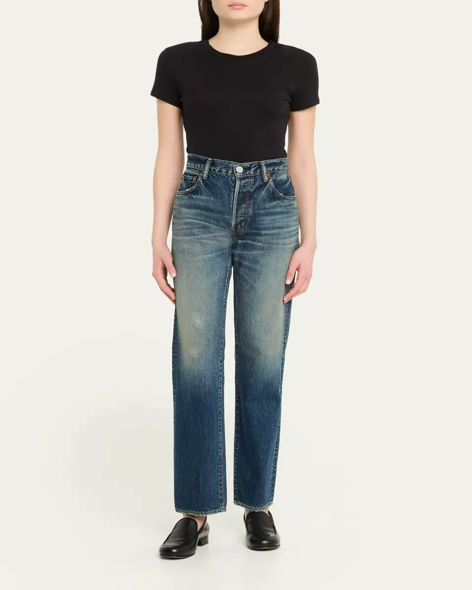 Moussy Vintage Arborwood Straight Leg Jeans | Thumbnail 2 Moussy Vintage Arborwood Straight Leg Jeans | Thumbnail 2