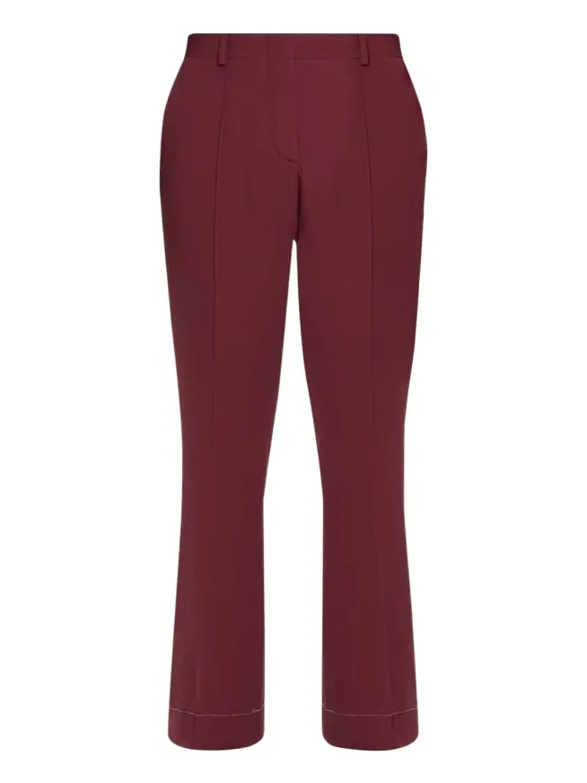 Silk-Wool Pintuck Flare Pants Silk-Wool Pintuck Flare Pants