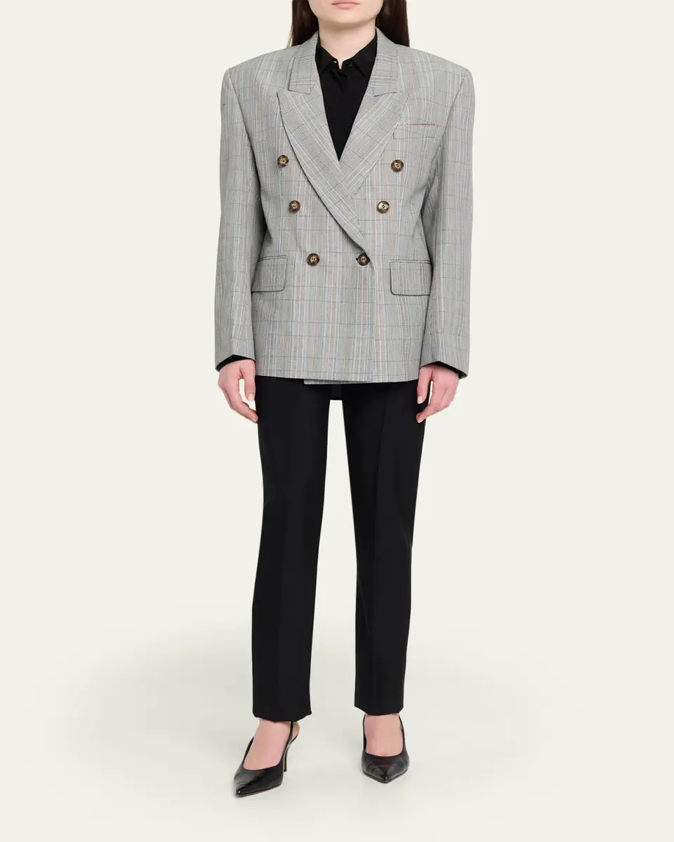 Victoria Beckham Double-Breasted Wool Jacket | Thumbnail 2