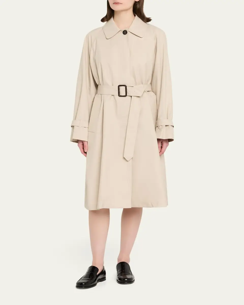 Max Mara Belted Water-Repellent Twill Trench Coat | Thumbnail 2