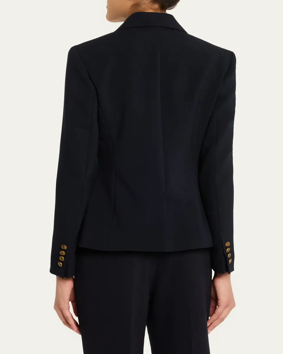 Max Mara Single-Breasted Stretch Wool Jacket | Thumbnail 3 Max Mara Single-Breasted Stretch Wool Jacket | Thumbnail 3