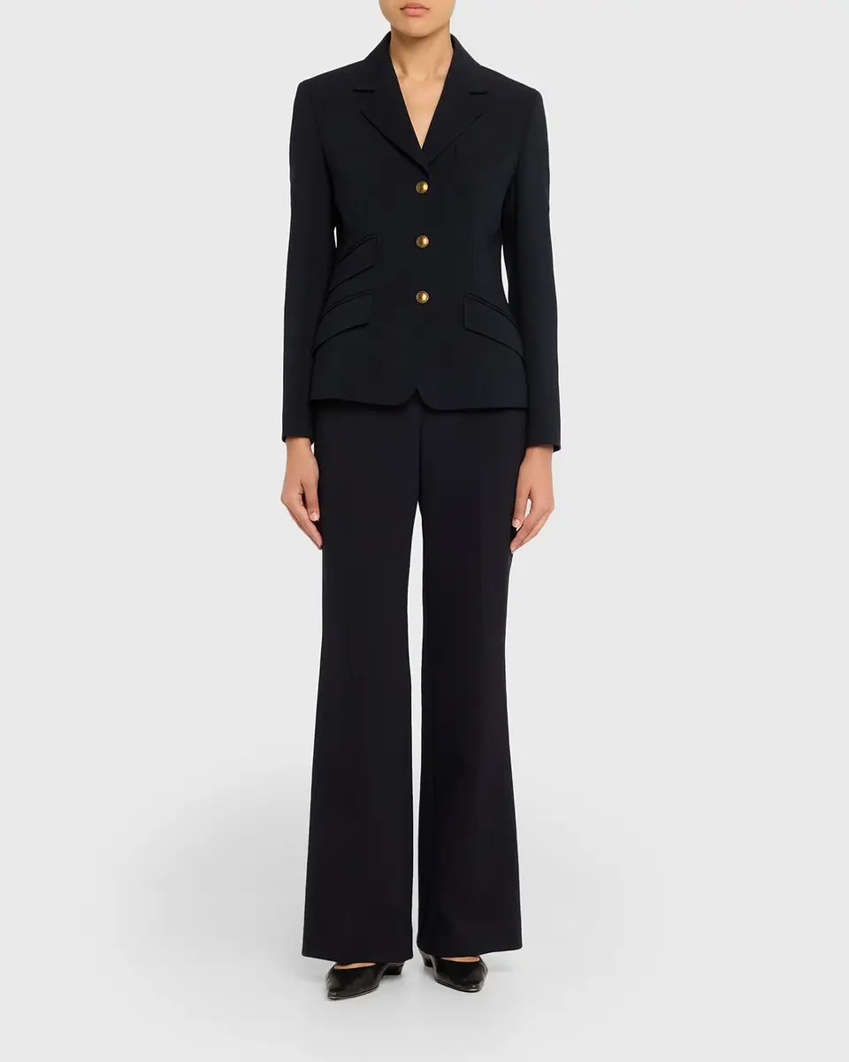 Max Mara Single-Breasted Stretch Wool Jacket | Thumbnail 6 Max Mara Single-Breasted Stretch Wool Jacket | Thumbnail 6