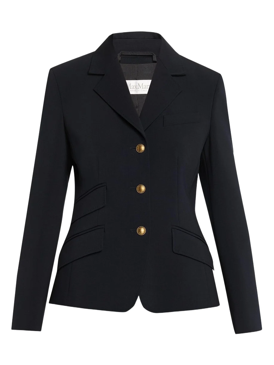 Single-Breasted Stretch Wool Jacket Single-Breasted Stretch Wool Jacket