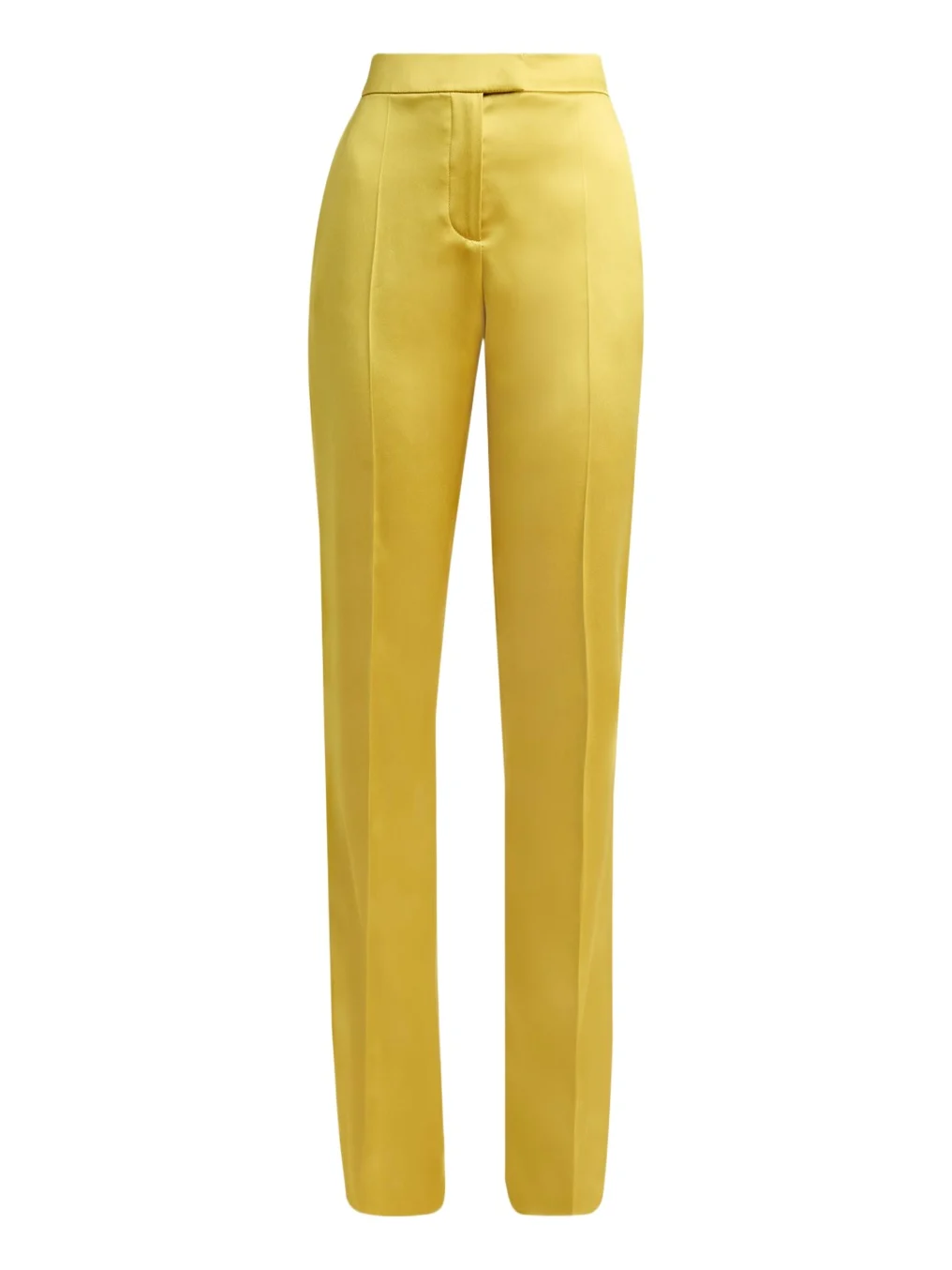 High-Rise Satin Straight-Leg Trousers High-Rise Satin Straight-Leg Trousers