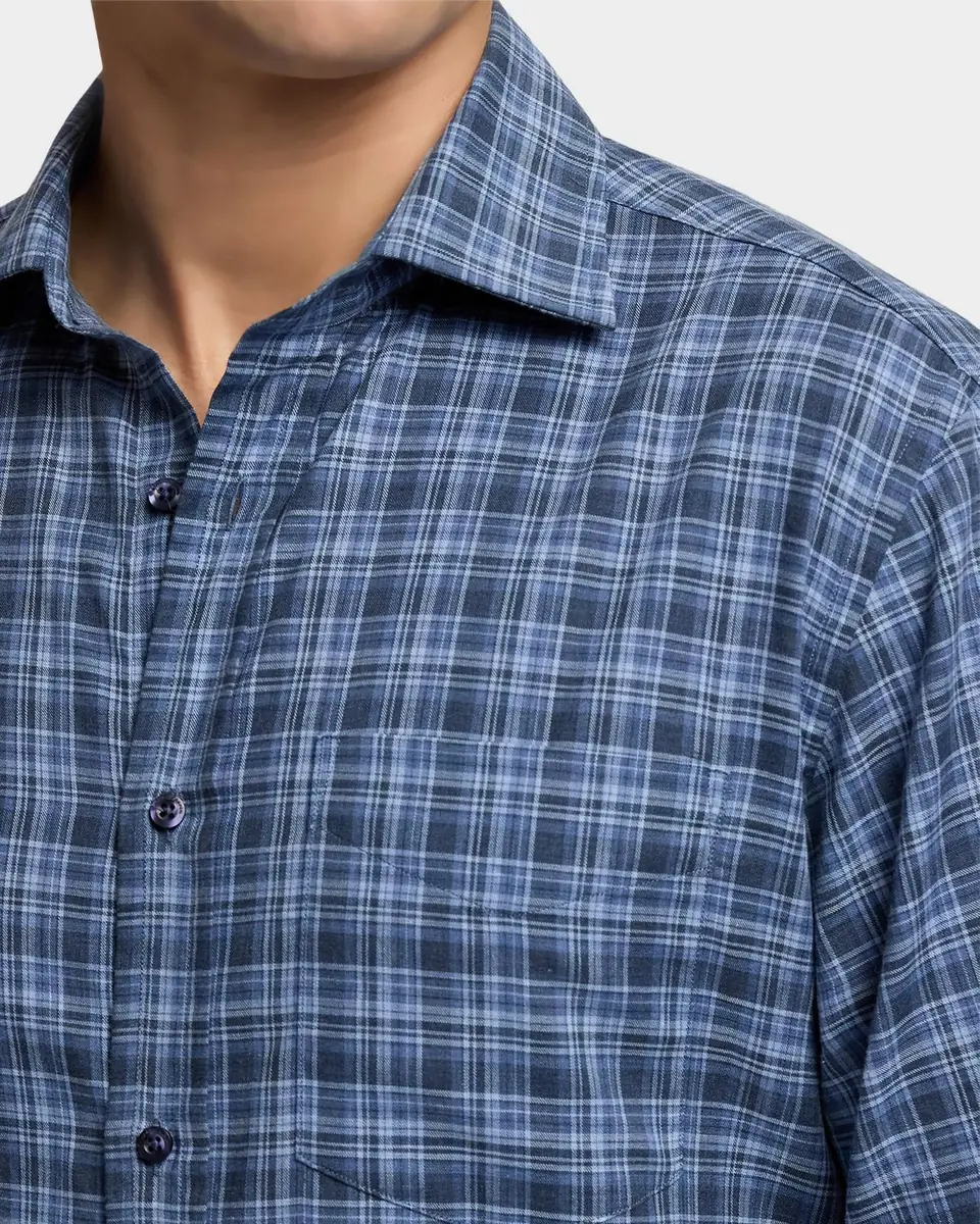 Ralph Lauren Purple Label Men's Aston Cotton Plaid Pocket Sport Shirt | Thumbnail 9