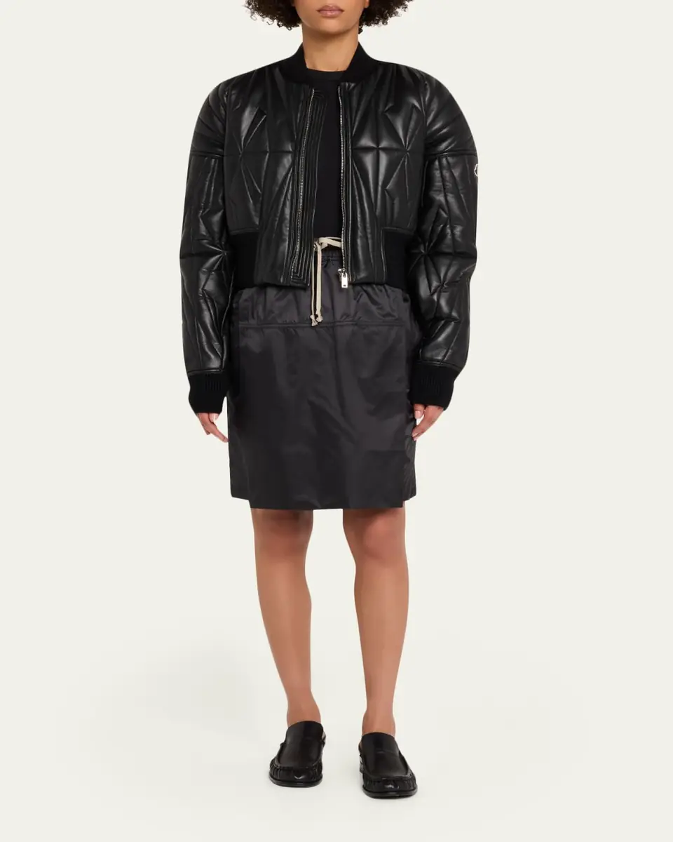DRKSHDW RICK OWENS x Moncler Geocamo Nappa Leather Bomber Jacket | Thumbnail 2 DRKSHDW RICK OWENS x Moncler Geocamo Nappa Leather Bomber Jacket | Thumbnail 2