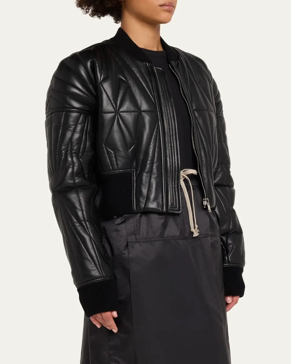 DRKSHDW RICK OWENS x Moncler Geocamo Nappa Leather Bomber Jacket | Thumbnail 4 DRKSHDW RICK OWENS x Moncler Geocamo Nappa Leather Bomber Jacket | Thumbnail 4