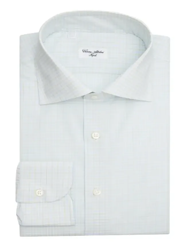 Men's Micro-Gingham Cotton Dress Shirt Men's Micro-Gingham Cotton Dress Shirt