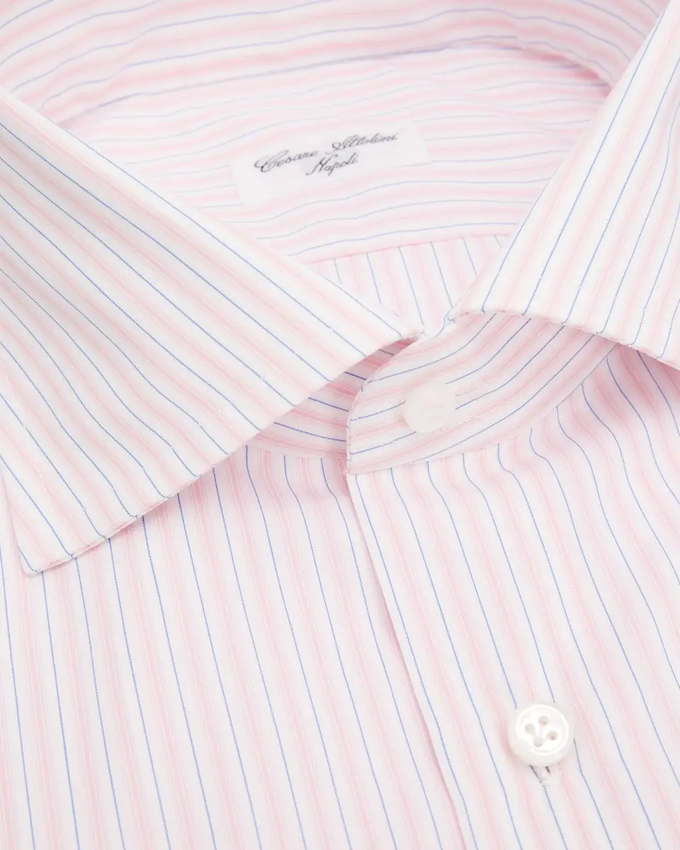 Cesare Attolini Men's Grid-Check Cotton Dress Shirt | Thumbnail 7 Cesare Attolini Men's Grid-Check Cotton Dress Shirt | Thumbnail 7