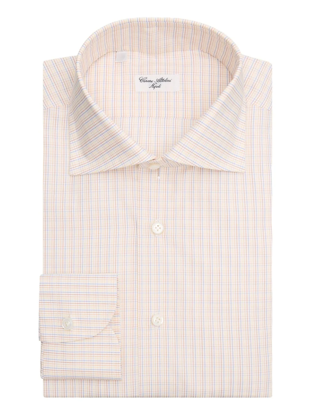 Men's Grid-Check Cotton Dress Shirt Men's Grid-Check Cotton Dress Shirt