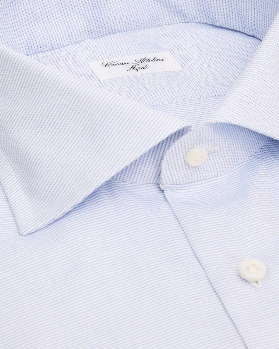 Cesare Attolini Men's Micro-Dot Cotton Dress Shirt | Thumbnail 2