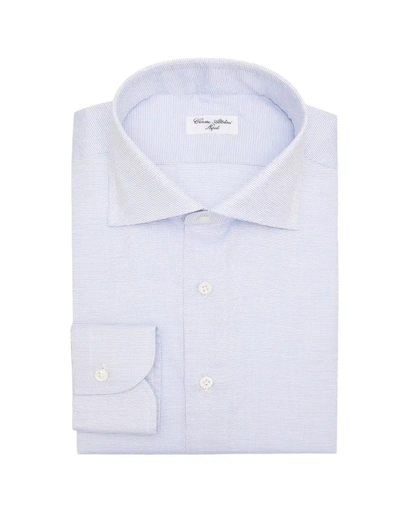 Cesare Attolini Men's Micro-Dot Cotton Dress Shirt | Image 1 Cesare Attolini Men's Micro-Dot Cotton Dress Shirt | Image 1