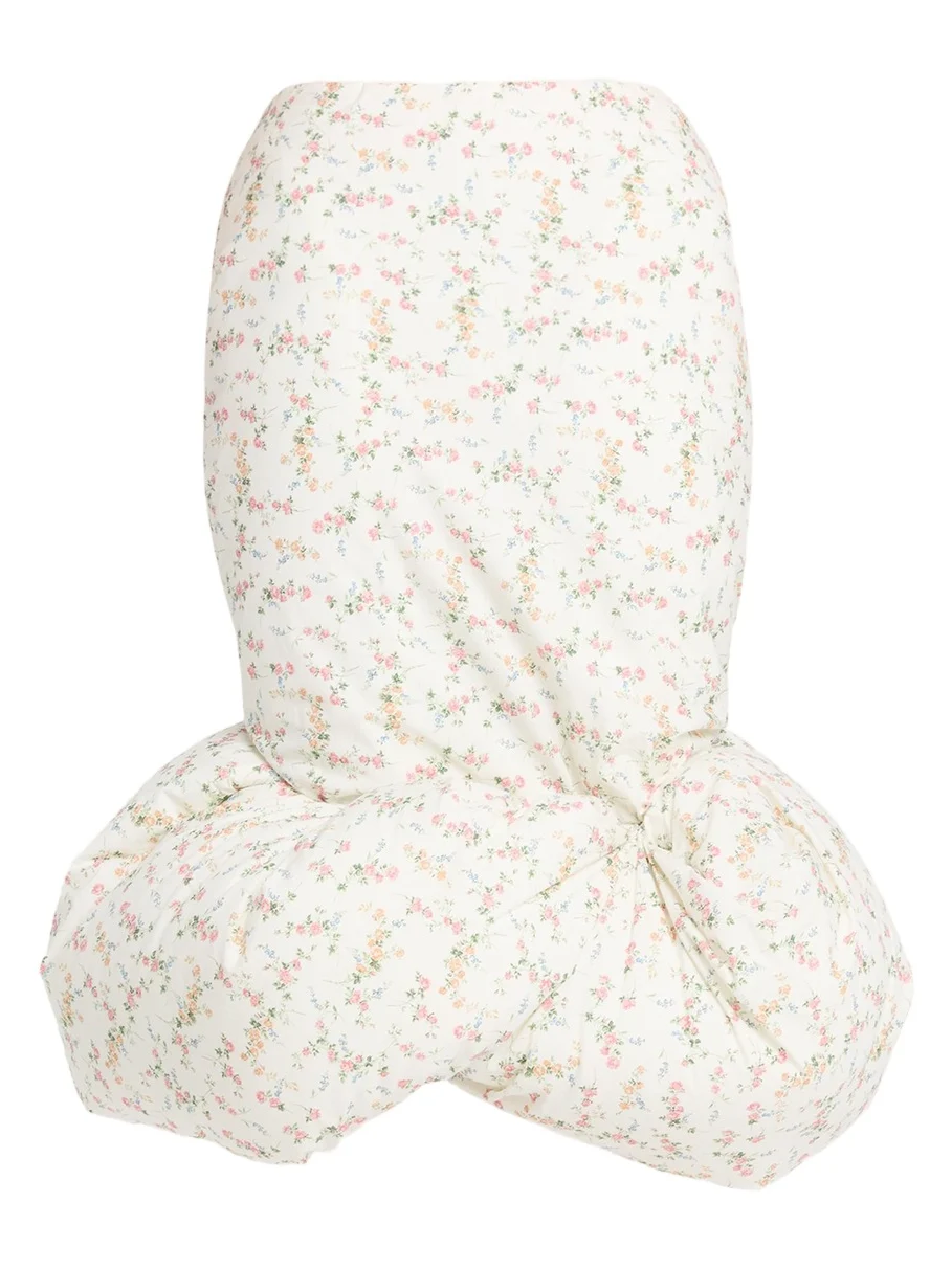 Marc Jacobs Runway Floral Print Padded Bubble Hem Skirt