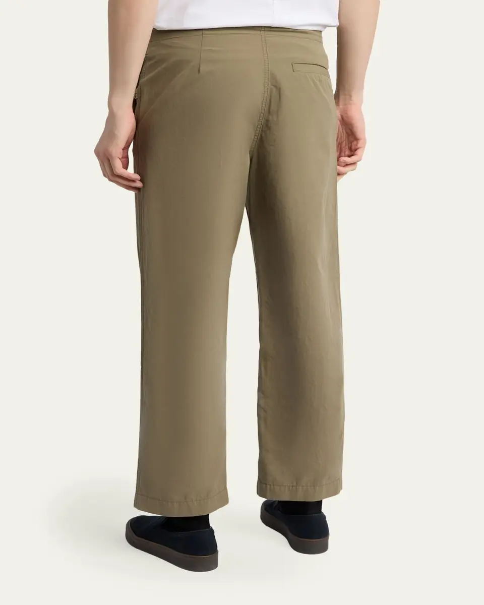 The Row Men's Time Straight-Leg Cotton Canvas Pants | Thumbnail 3