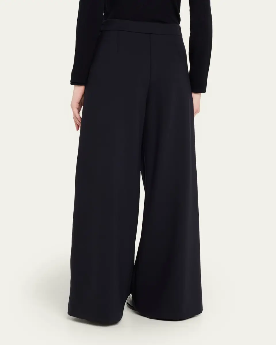 Max Mara Wide-Leg Pick Stitch Scuba Jersey Pants | Thumbnail 3 Max Mara Wide-Leg Pick Stitch Scuba Jersey Pants | Thumbnail 3