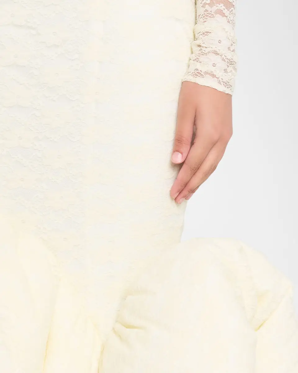 Marc Jacobs Runway Stretch Lace Long-Sleeve Midi Mermaid Dress | Thumbnail 9