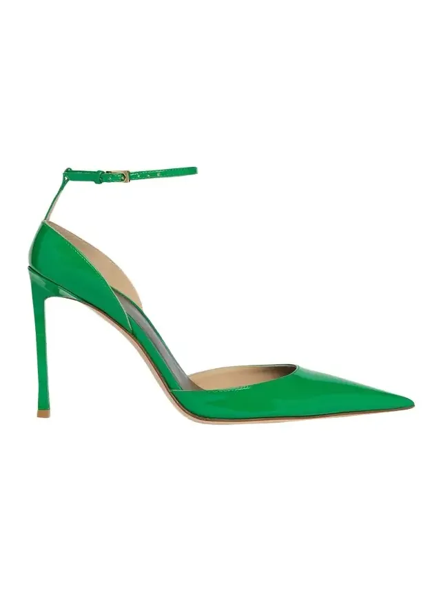 105mm Patent Leather Ankle-Strap Pumps 105mm Patent Leather Ankle-Strap Pumps