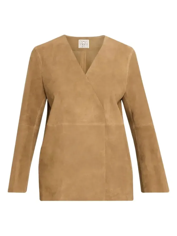 V-Neck Suede Blazer V-Neck Suede Blazer