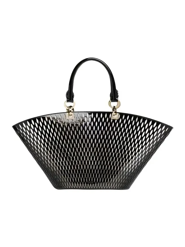 Cut Out Patent Leather Medium Tote Bag Cut Out Patent Leather Medium Tote Bag
