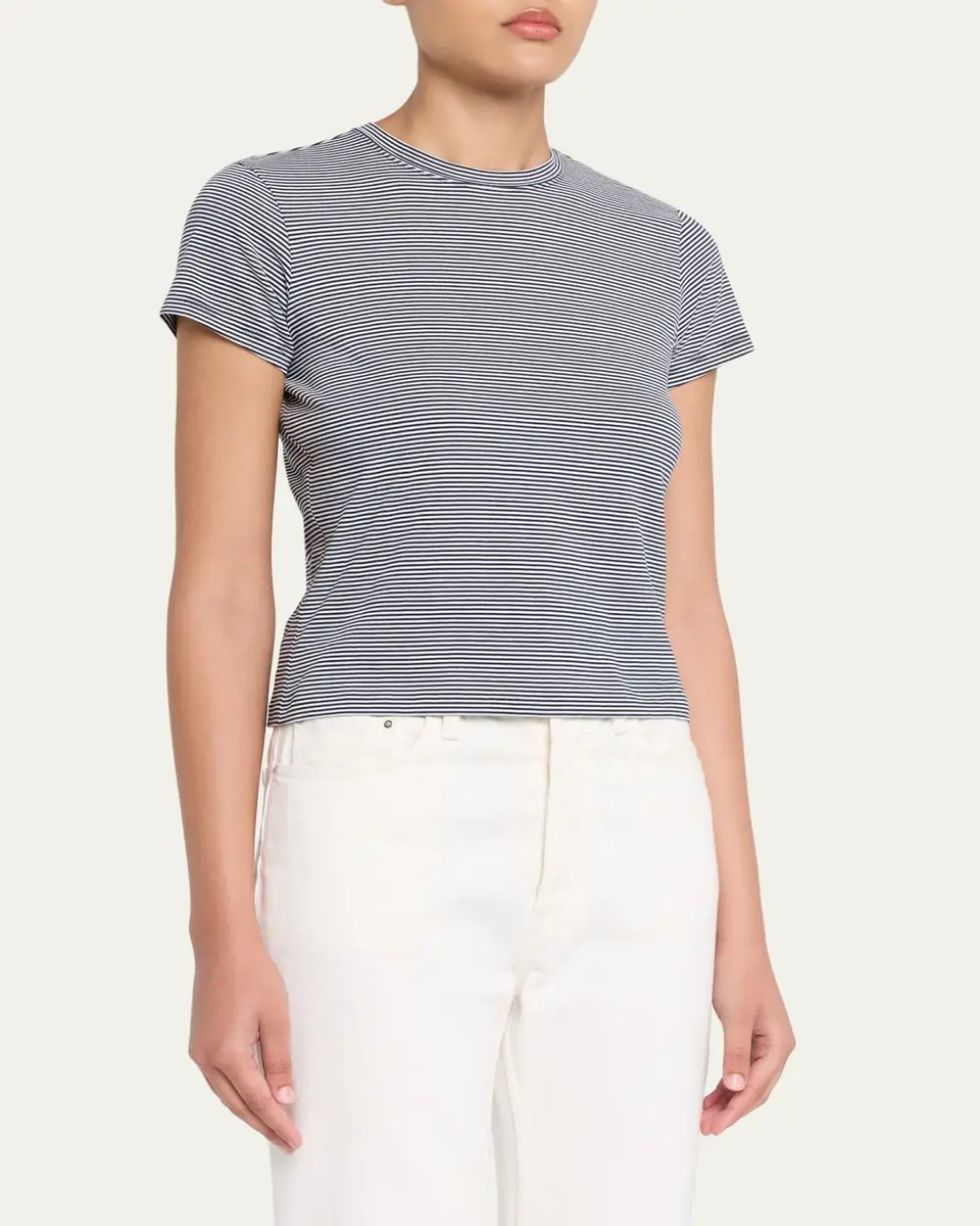 Frame The Stripe Baby Tee | Thumbnail 4 Frame The Stripe Baby Tee | Thumbnail 4