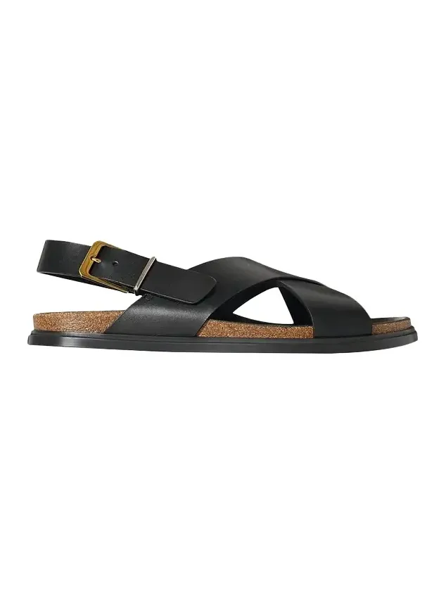 Leather Buckle Sandals Leather Buckle Sandals