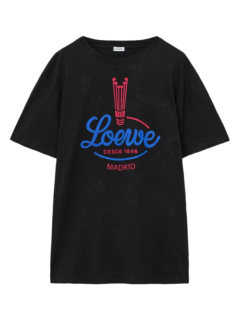 Logo-Print Cotton-Blend T-Shirt Logo-Print Cotton-Blend T-Shirt