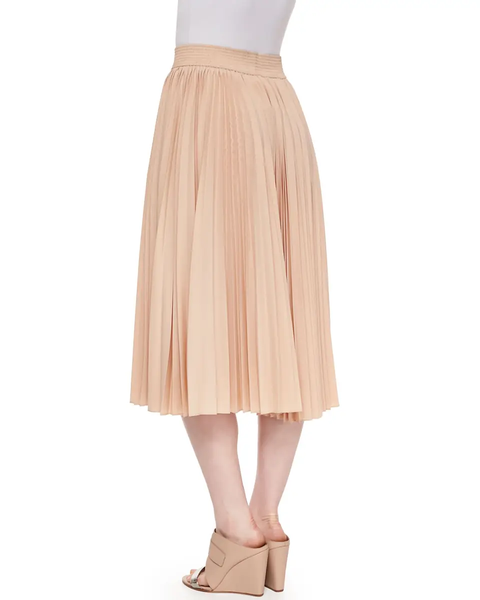 Alice + Olivia Amy Low-Rise Pleated Denim Mini Skirt | Thumbnail 7 Alice + Olivia Amy Low-Rise Pleated Denim Mini Skirt | Thumbnail 7