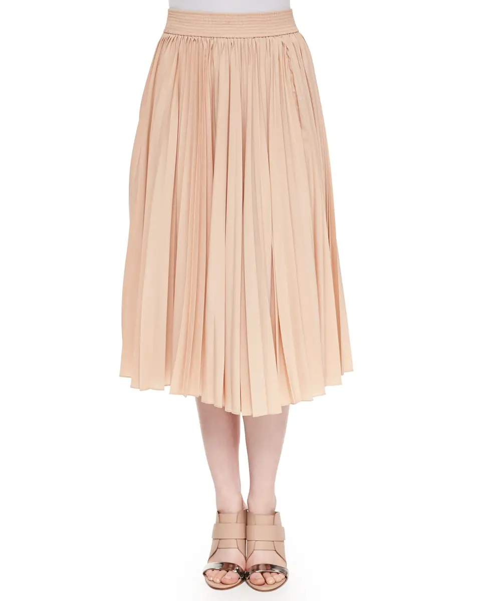 Alice + Olivia Amy Low-Rise Pleated Denim Mini Skirt | Thumbnail 8 Alice + Olivia Amy Low-Rise Pleated Denim Mini Skirt | Thumbnail 8
