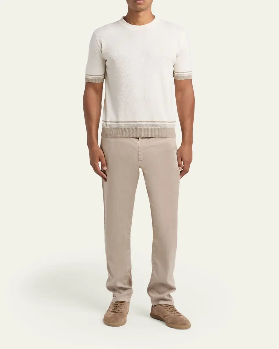 ZEGNA City Stretch Cotton-Linen Jeans | Thumbnail 2