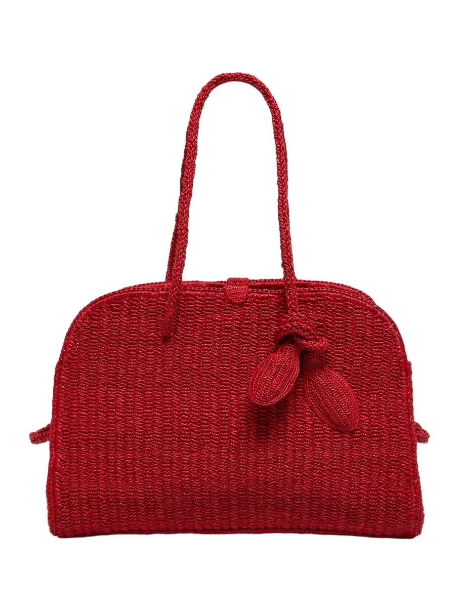 Le Turismo Raffia Top-Handle Bowler Bag Le Turismo Raffia Top-Handle Bowler Bag