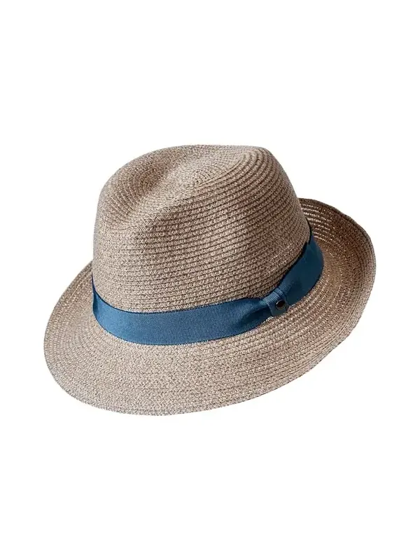 Men's Small-Brim Woven Hemp Panama Hat