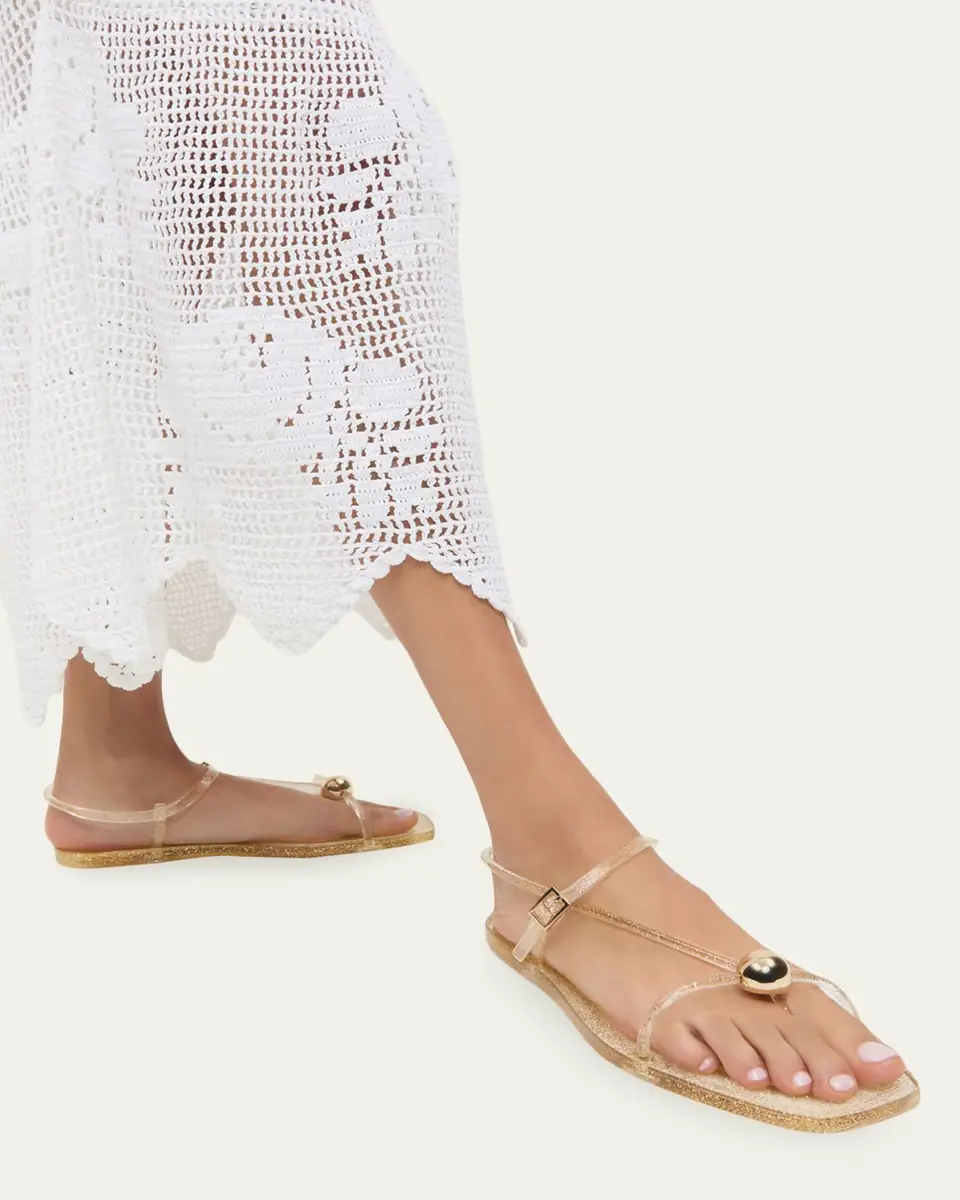 Loeffler Randall Dana Strappy Glitter Jelly Sandals | Thumbnail 2 Loeffler Randall Dana Strappy Glitter Jelly Sandals | Thumbnail 2