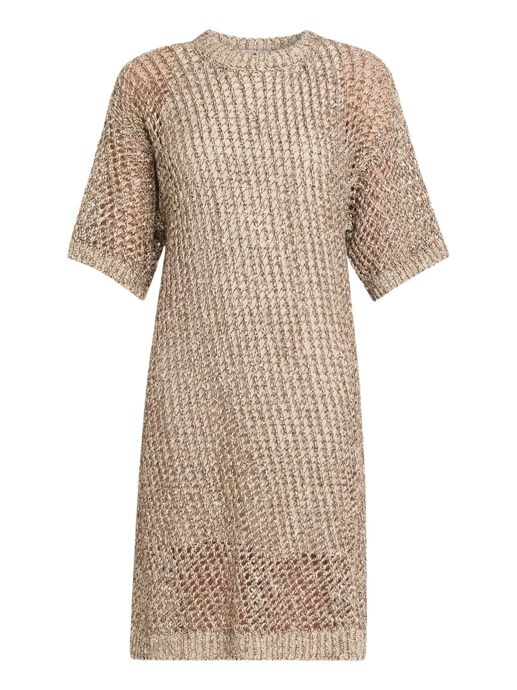 Dazzling Net Short-Sleeve Dress Dazzling Net Short-Sleeve Dress