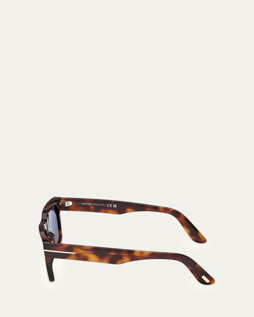 TOM FORD Men's Andy 55mm Acetate Rectangular Sunglasses | Thumbnail 3 TOM FORD Men's Andy 55mm Acetate Rectangular Sunglasses | Thumbnail 3