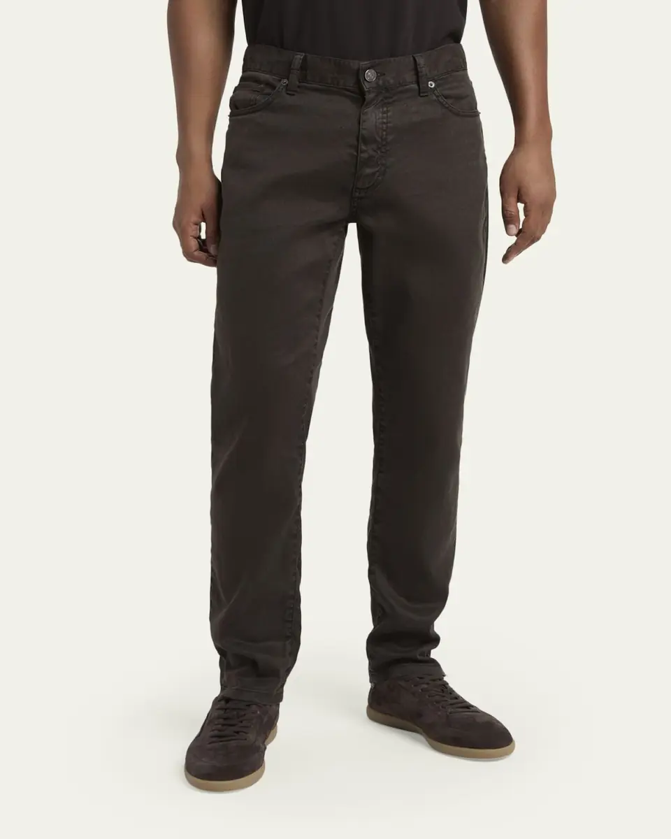 ZEGNA Stretch Cotton-Linen Jeans | Thumbnail 4 ZEGNA Stretch Cotton-Linen Jeans | Thumbnail 4