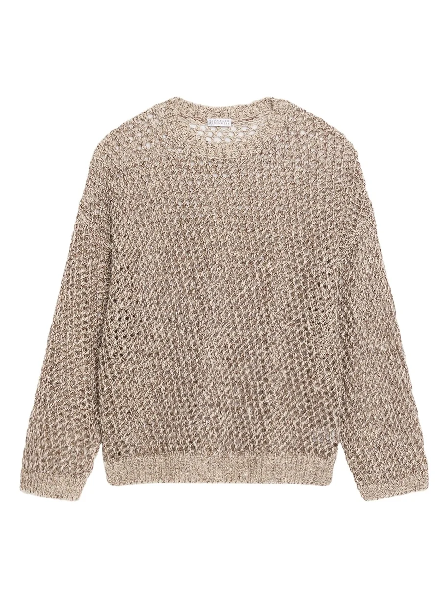 Net Silk-Blend Crewneck Sweater