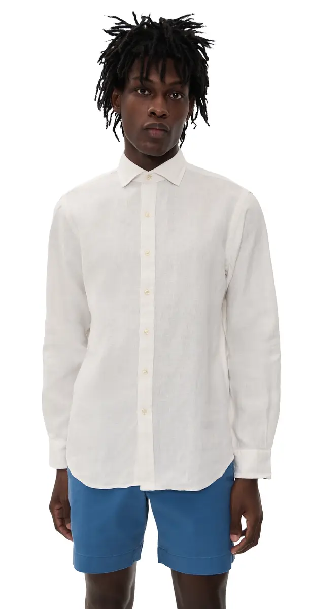 Polo Ralph Lauren Original abel inen Dress Shirt Deckwash White | Image 1 Polo Ralph Lauren Original abel inen Dress Shirt Deckwash White | Image 1