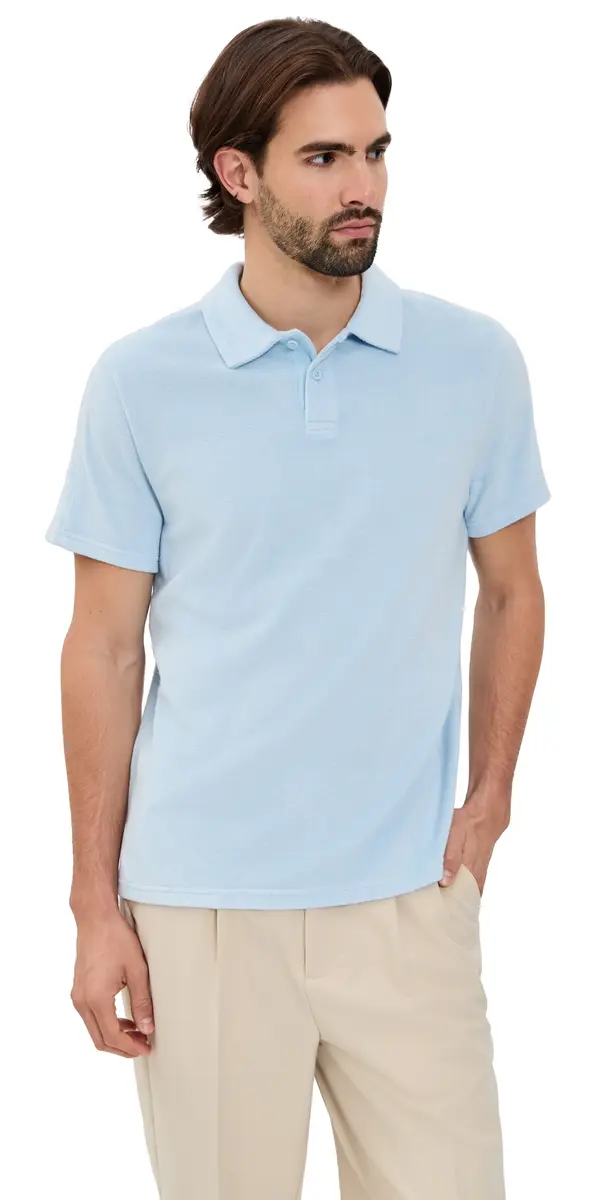 Fair Harbor Ravello Terry Polo ight Blue | Image 1 Fair Harbor Ravello Terry Polo ight Blue | Image 1