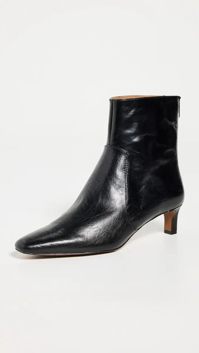 Madewell The Dimes Kitten Heel Boot In Crinkle Leather | Thumbnail 2 Madewell The Dimes Kitten Heel Boot In Crinkle Leather | Thumbnail 2